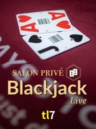 Blackjack Live Salon Privé no tl7 cassino online com cartas e apostas ao vivo