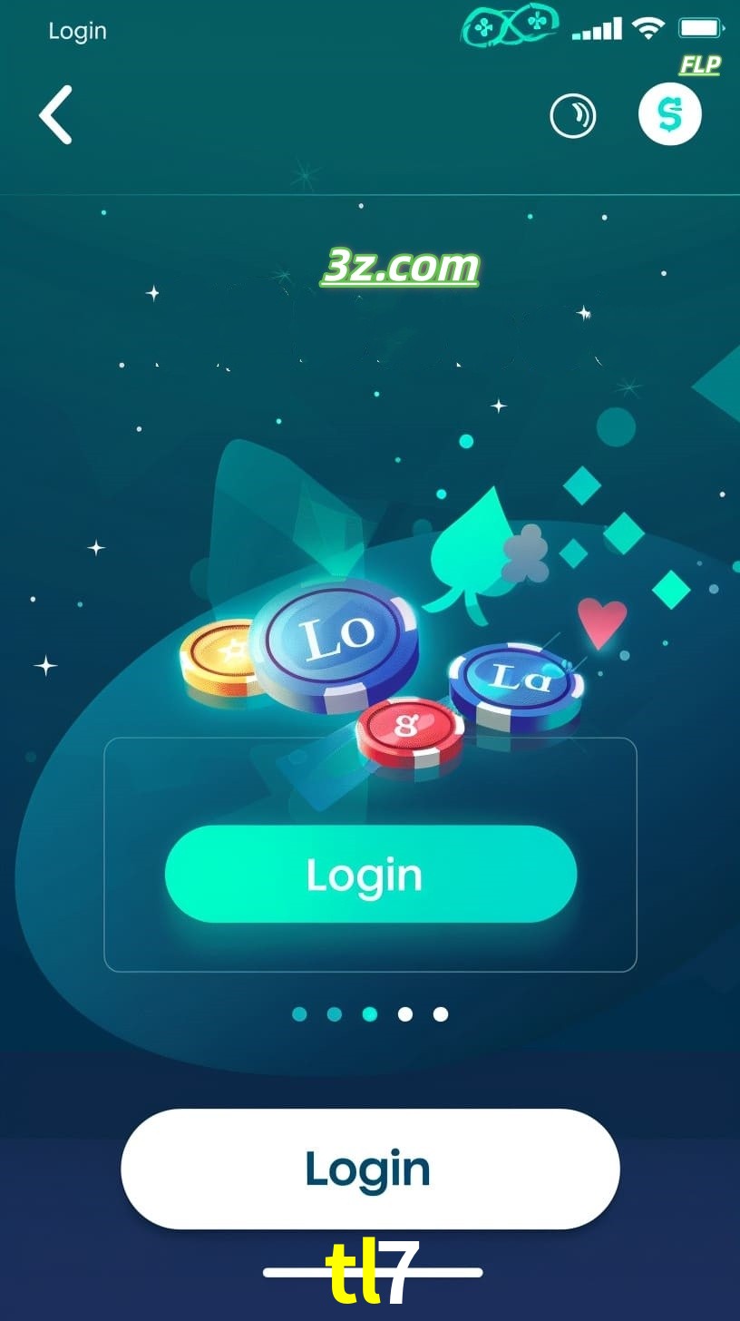 Login no aplicativo de cassino online tl7 Brasil com bônus de boas-vindas