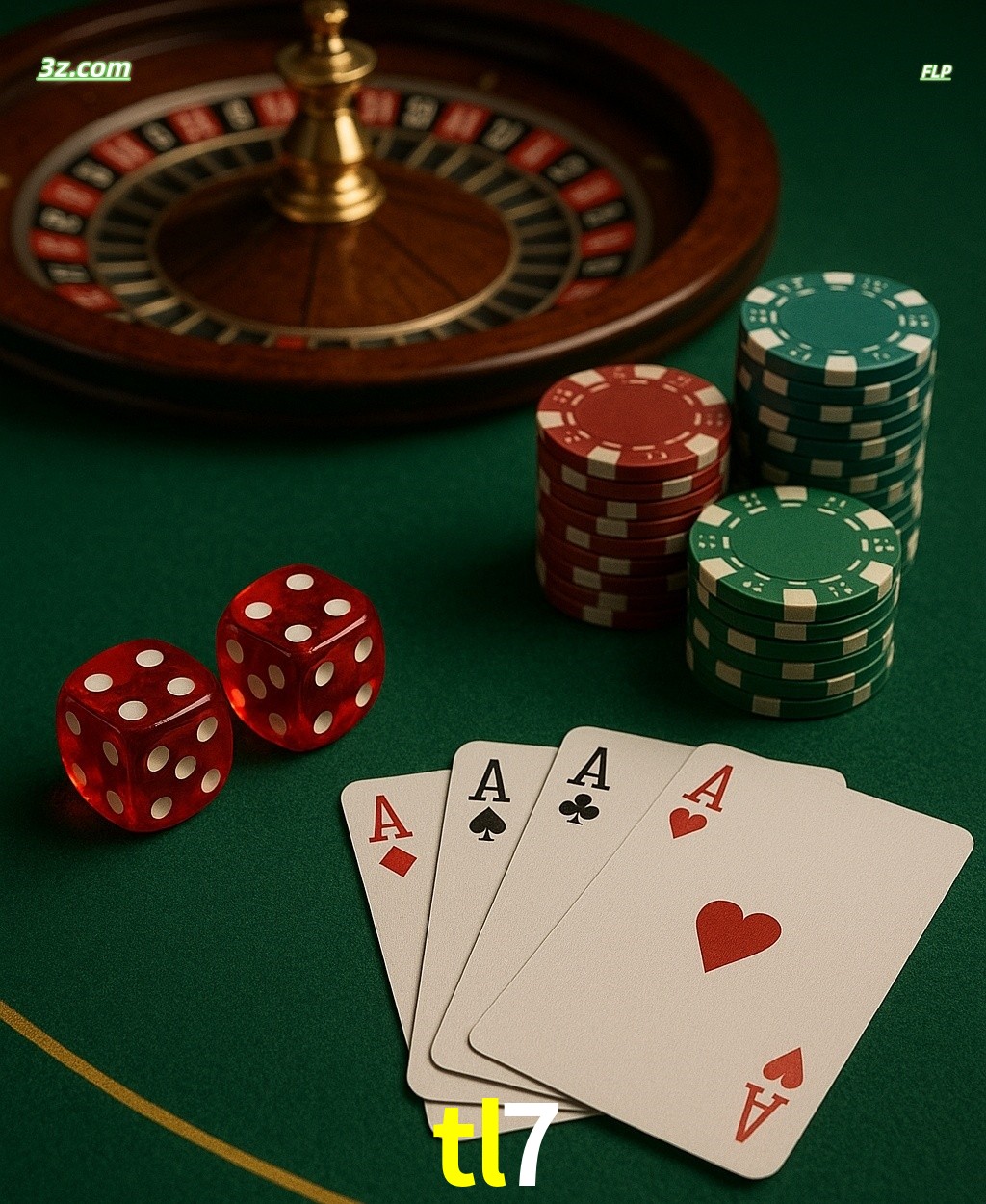 Cassino online tl7 com jogos de mesa: roleta, dados, pôquer e fichas